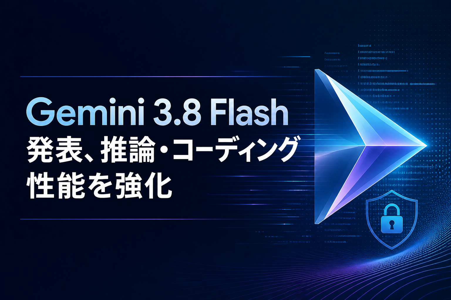 Gemini 3.8 Flash発表、推論・コーディング性能を強化のアイキャッチ画像