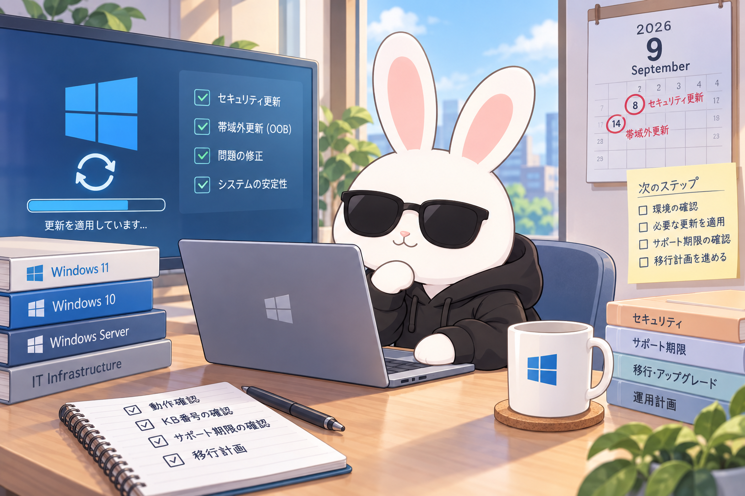 2026年9月のWindows情報：帯域外更新とサポート期限を整理のアイキャッチ画像