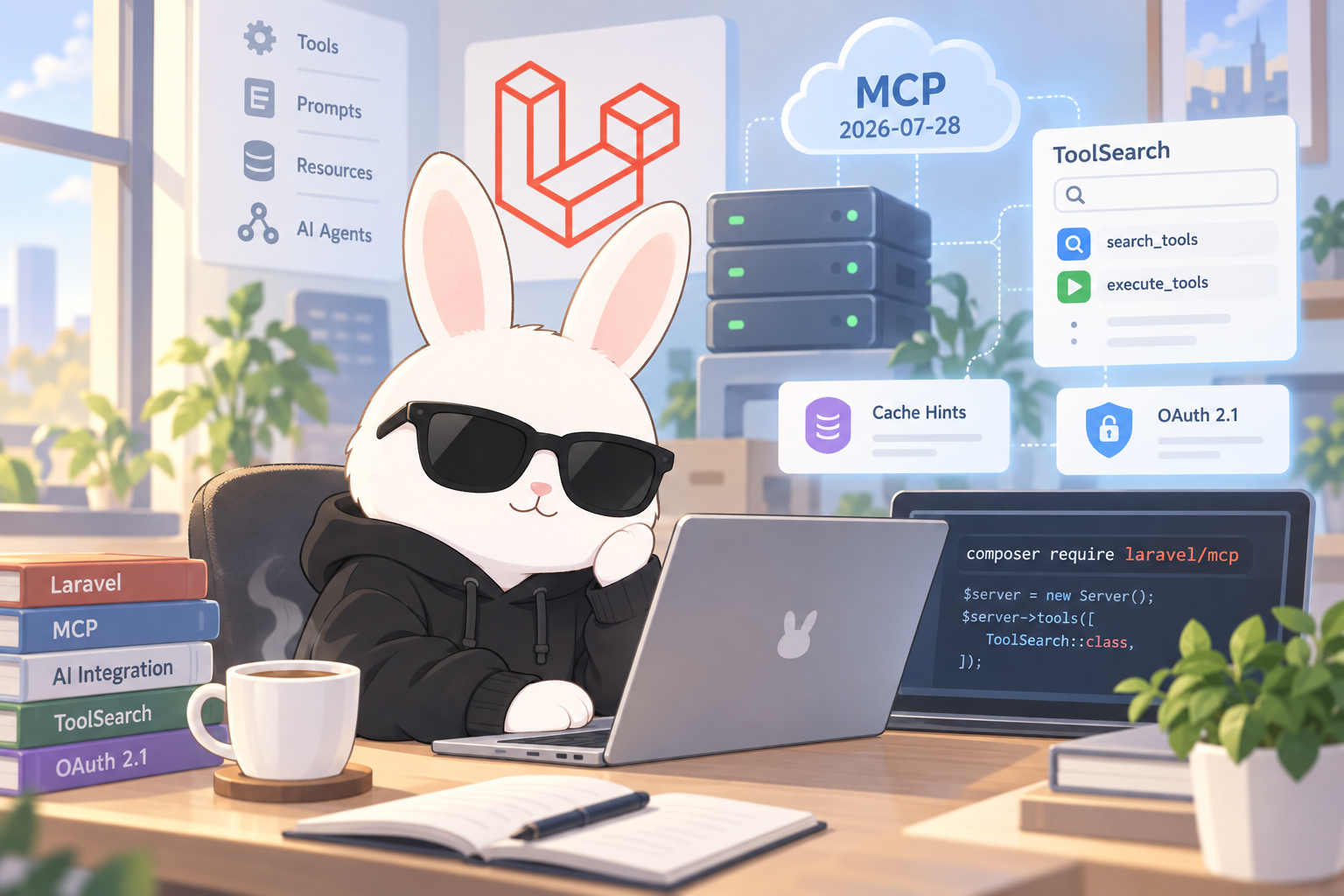 Laravel MCP 1.0が正式リリース、MCP 2026-07-28や検索可能なツールカタログに対応のアイキャッチ画像