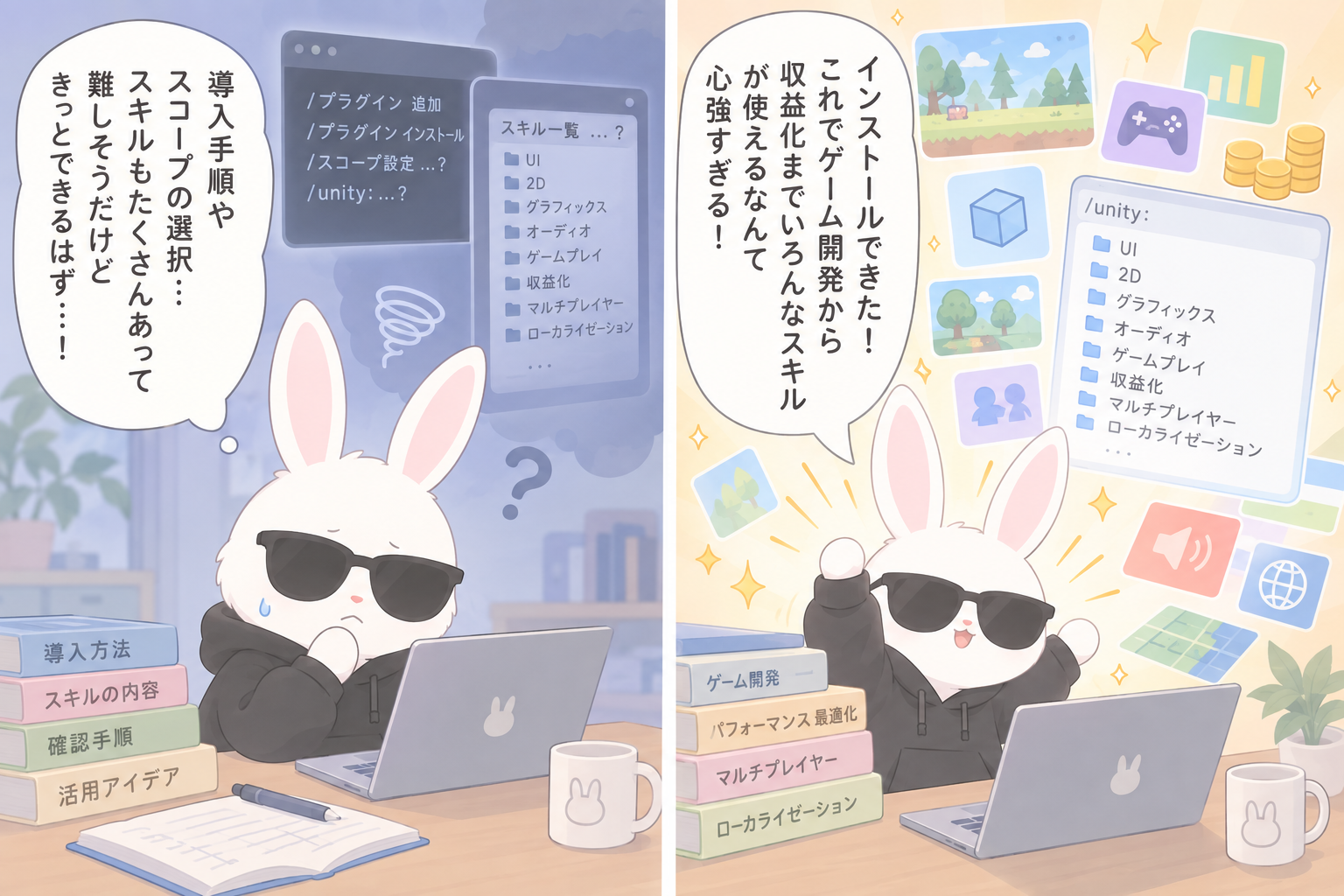Unity公式Claude Codeプラグインとは？導入方法・収録スキル・確認手順を解説のアイキャッチ画像