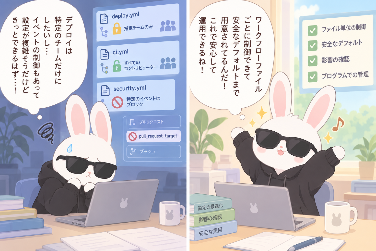 GitHub Actionsのワークフロー実行保護が一般提供、ファイル単位の制御や安全なデフォルトを追加のアイキャッチ画像