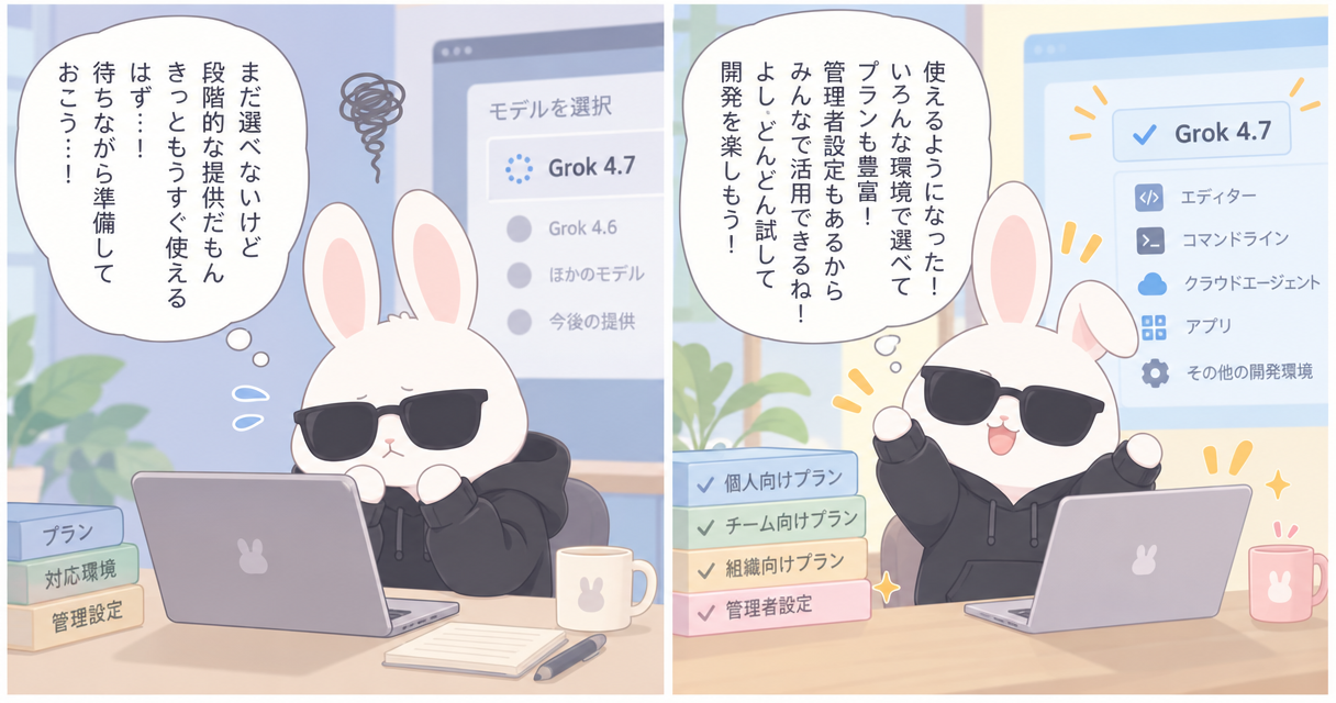 Grok 4.7がGitHub Copilotで段階的に提供開始、対応プランや利用環境を紹介のアイキャッチ画像