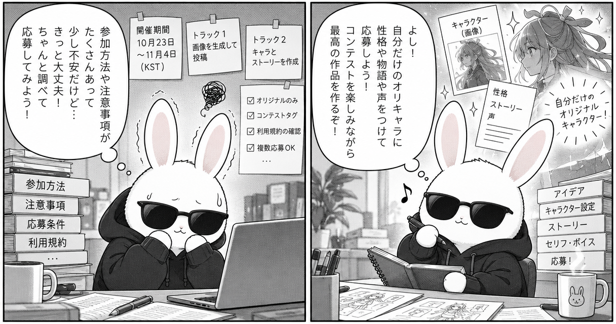 PixAI × zeta オリジナルキャラクター創作コンテストの参加方法と注意事項のアイキャッチ画像