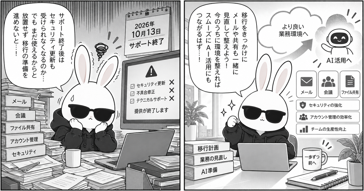 Office 2021のサポート終了、中小企業が移行と「AI準備」で確認したいことのアイキャッチ画像